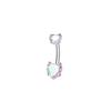 Heart Belly Piercing Internal Thread Body Jewelry Sexy Navel Rings  Girl