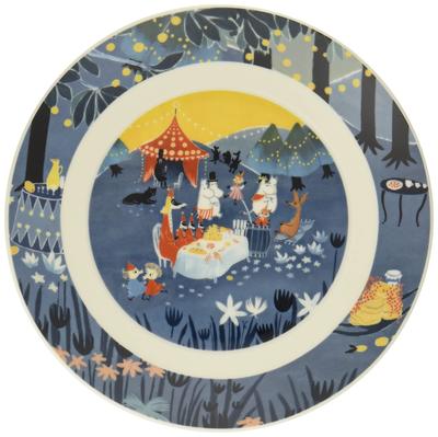 Yamaka Shoten MOOMIN Party Microwave Moomin Made In "Luonto" Plate, 19.5cm, Dish, Safe, Merchandise, Japan, MM3203-330