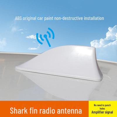 Shark Fin Car Antenna with Signal Boost and Roof Tail Wing Design