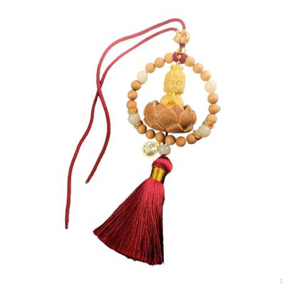 Ciondolo Specchietto Retrovisore Auto Buddha Appendiabiti da Parete Regalo Ornamento da Appendere Decorazione Interni Auto