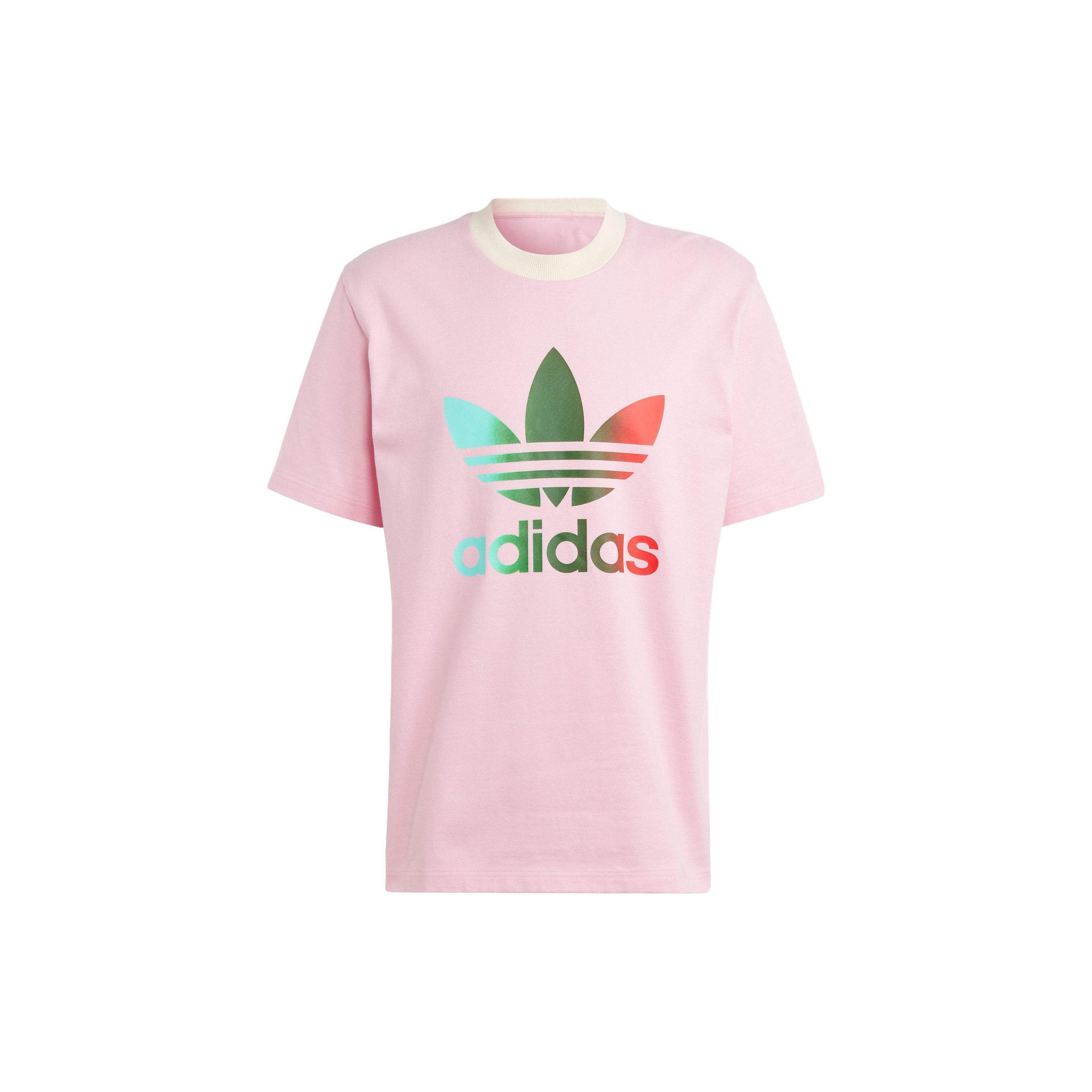 adidas originals Adicolor 70s Premium Trefoil T-shirt Pink Men s IP6968 XXL