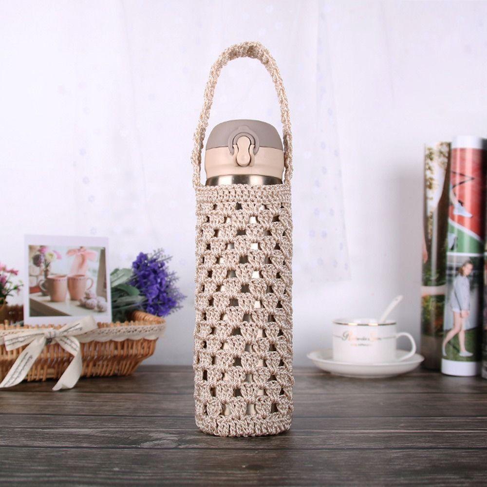 Reusable Cup Sleeve Pouch Knitted Water Bottle Bag Water Bottle Cover Water Bottle Accessories