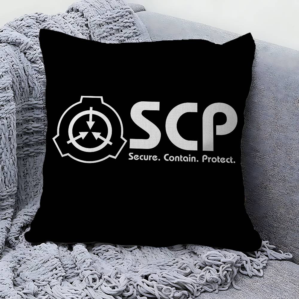 Popular Foundation Scp F-Foundation Game Cushion Cover Pillowcase Upholstery Sofa Throw Pillow Home Decor Pillowcas