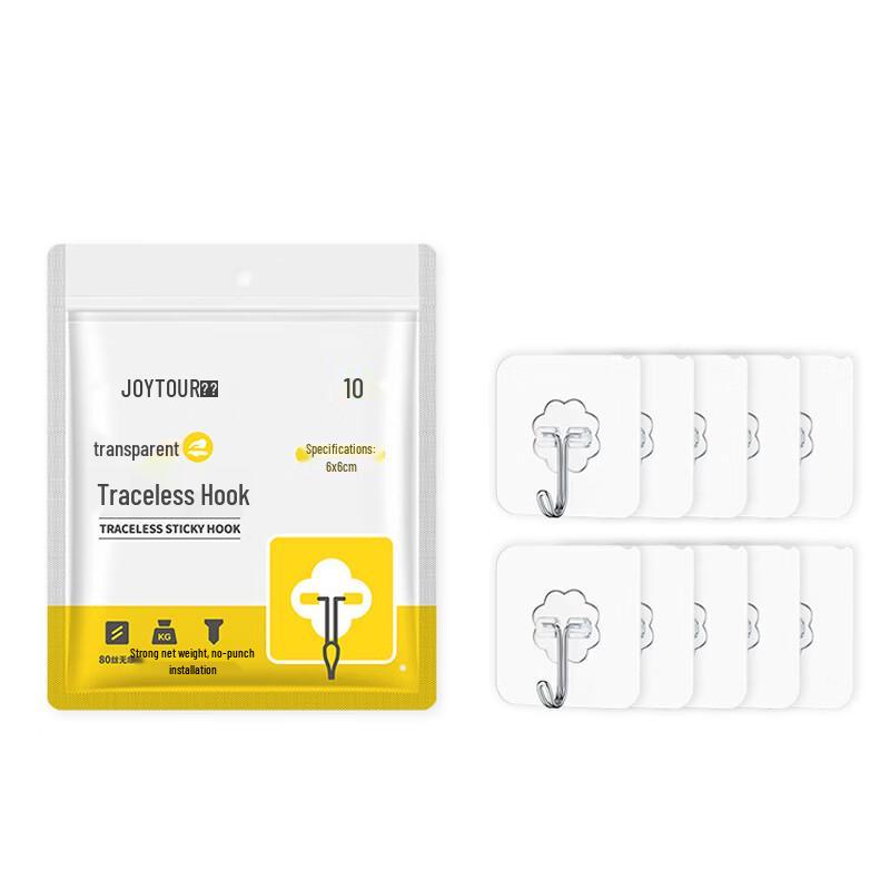 

JOYTOUR Transparent Traceless Adhesive Hooks