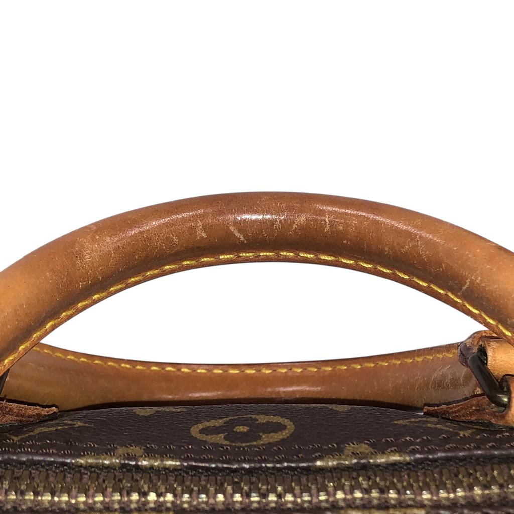 Used Louis Vuitton Monogram Speedy 30 M41526 Boston Bag Canvas Brown Authentic 1212