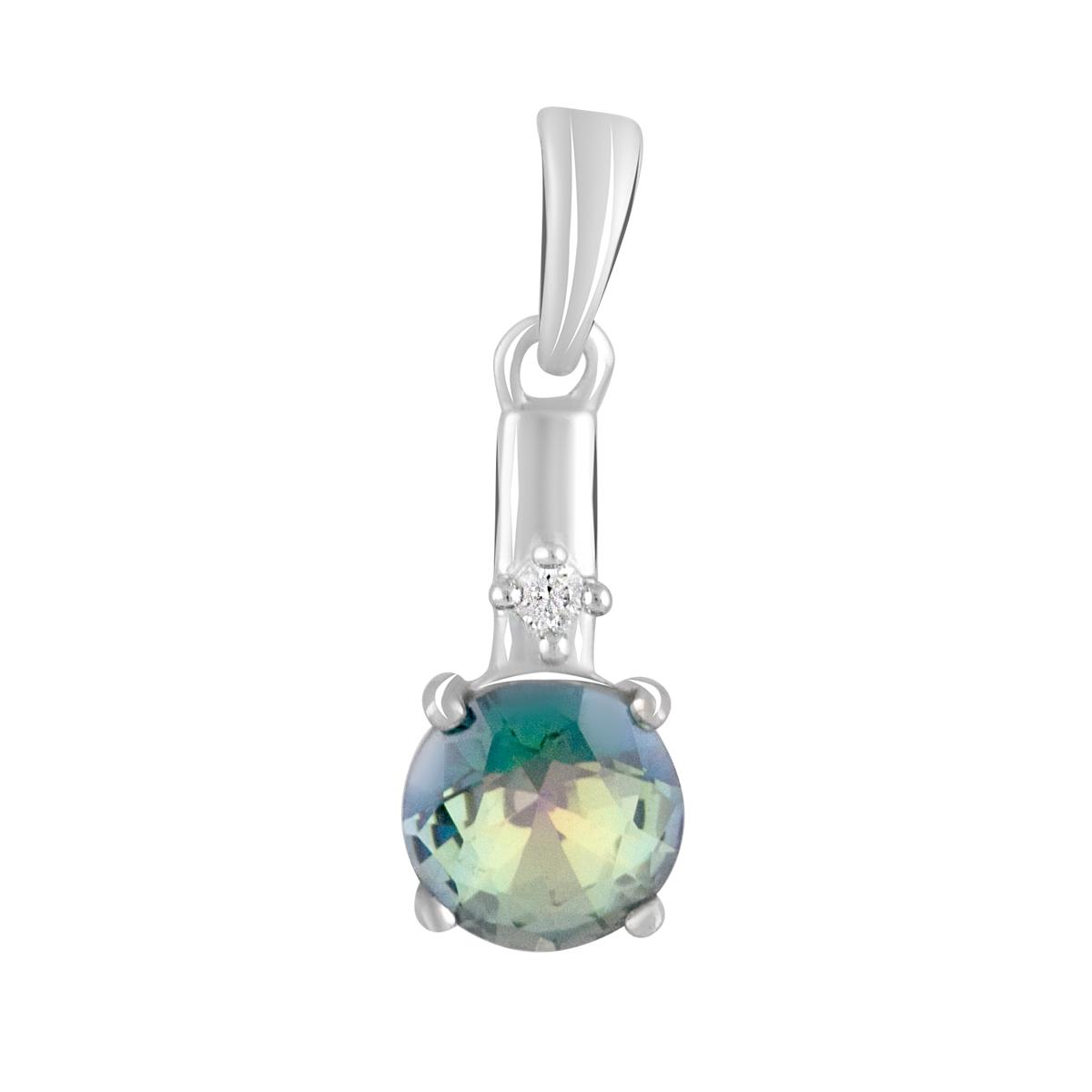 

Срібна підвіска з топазом 1.387ct (2107149) різнокольорові кольору
