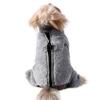 Winter Hunde Overall Mantel Warm Vierbeinig Haustier Jacke mit D-Ring Weiche Flanell Kleidung für Kleine Mittelgroße Hunde Yorkshire Chihuahua Welpen Kostüm Outfit