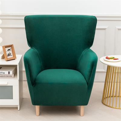 Soft Velvet Armchair Coversastic High Back Wing Chair Slipcovers All-Inclusive Single Sofa Covers Wingback Chair Covers Home