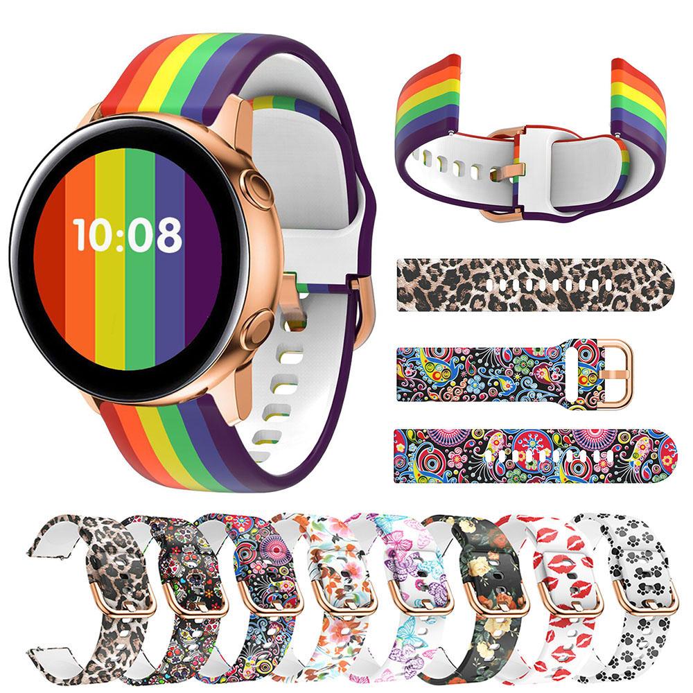 

Силиконовый ремешок 20 мм для Samsung Galaxy Watch 42 мм Active 2, сменный ремешок для часов Xiaomi Huami Amazfit GTR 42 мм