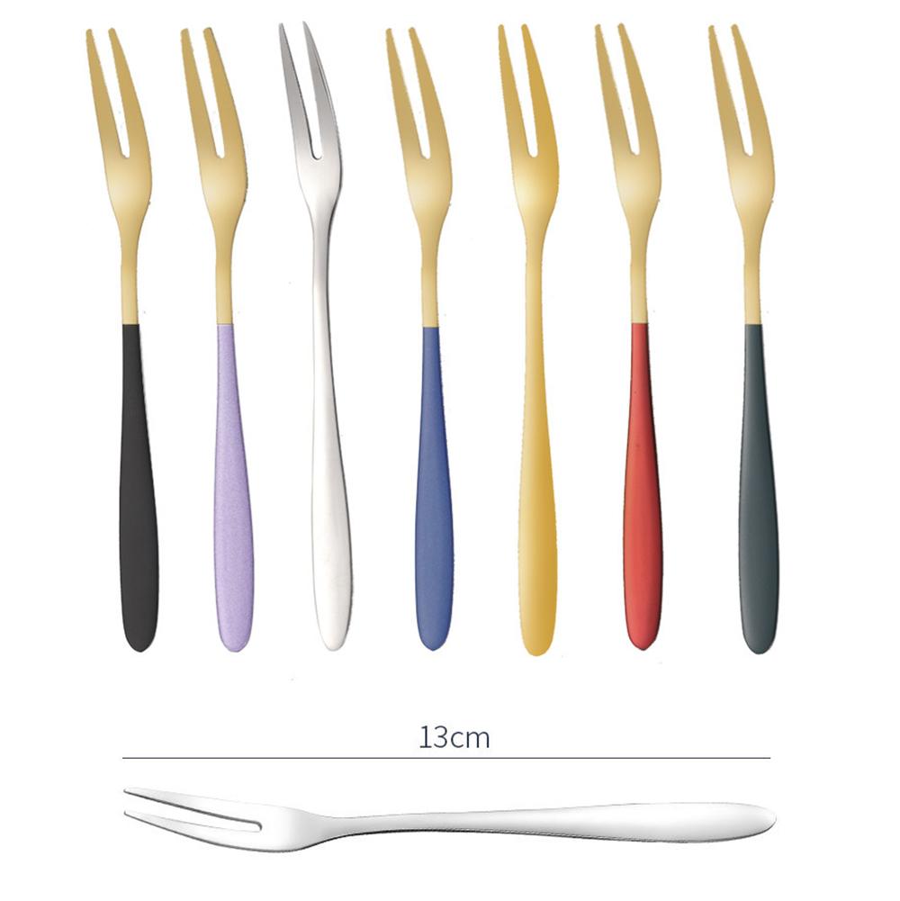 Edelstahl für Dessert, Salat für Restaurant Mini Essgeschirr Obstgabeln Besteck Gabel