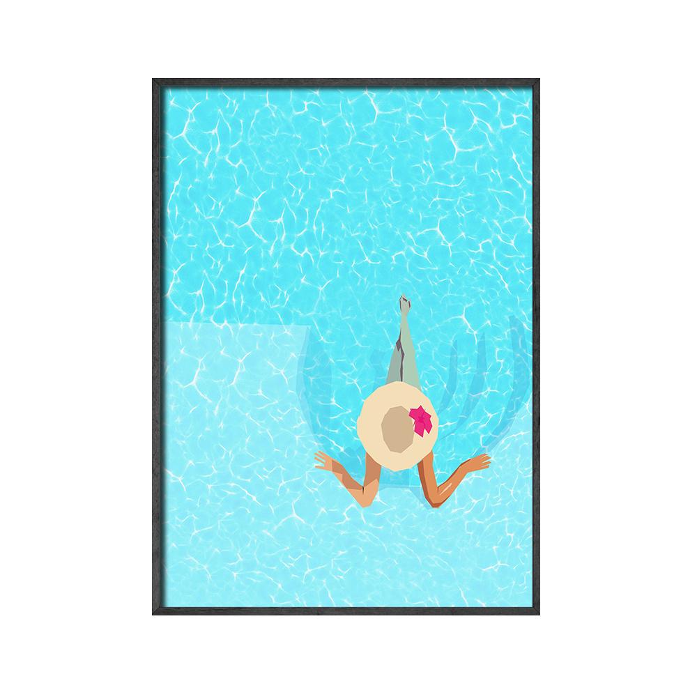 

Летний бассейн, вечеринка, настенный художественный принт, минималистичный дорожный рисунок, спа-девушка, холст, картина, Nodic, постер, Декор в гостиную 30x40cm No Framed