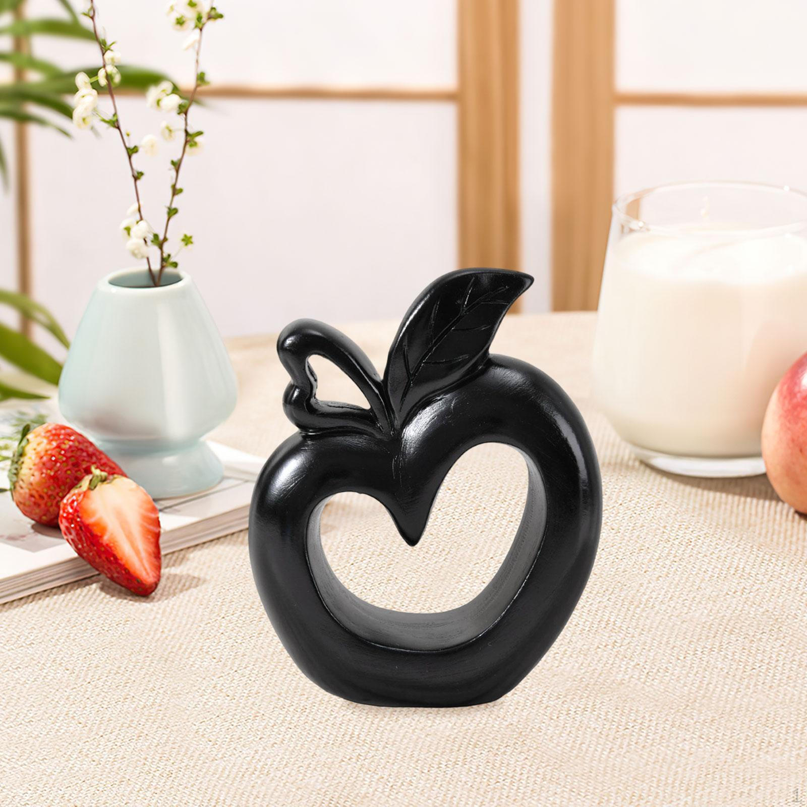 

Смола Статуя Яблока Модель Рождественский Подарок Коллекция Декоративная Фигурка Настольное Украшение для чёрный