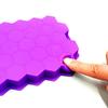 Silicone Ice Cube Mold 37-Cavity Honeycomb Ice Cube Tray with Lid Large Capacity Food-Grade Mold for Freezer And Drinks