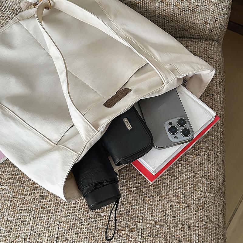 Large Capacity Canvas Bag Student Class Commuter Tote Bag