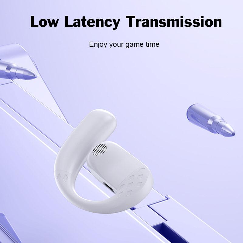 Słuchawka Bluetooth z obrotem 180° OWS Przewodnictwo Powietrzne Muzyka HiFi Z Wyświetlaczem Cyfrowym Zestaw Słuchawkowy Biznesowy na Lewe i Prawe Ucho