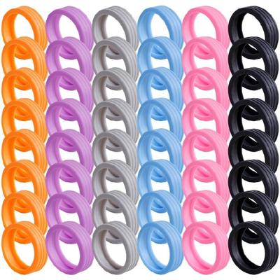 Noise Reducing Luggage Wheel Protectors Flexible Rubber Covers Silicone Wheel Covers Set 8pcs for Double Wheel Suitcases