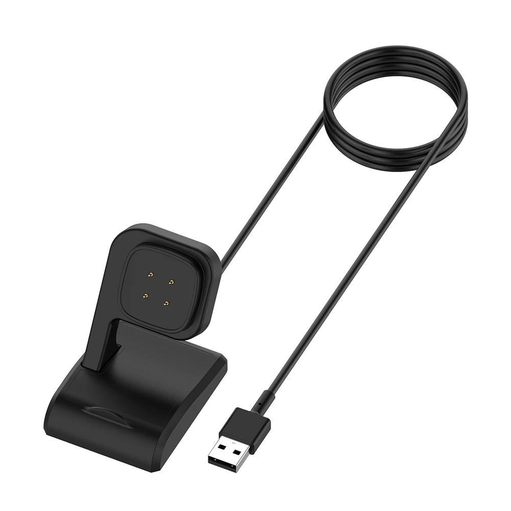 For Fitbit Sense 2 Charging Cable Dock Station Smart Bracelet Replace Charging Cable Portable USB Charger for Fitbit Versa 3 4
