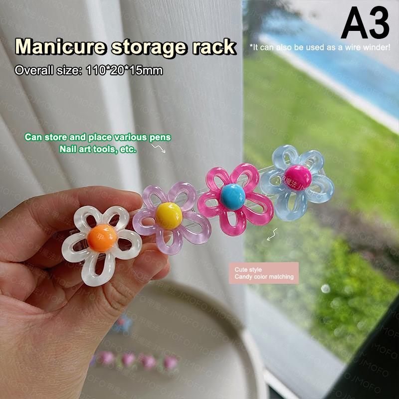 Cartoon Nail Brush Holder Stand Salon Pen Rack Accessoire Brushes For Manicure Tool Nail Art Brush Holder Carrier Storage