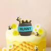 Honigglas Kuchenaufsatz Waben Kuchen Dekorationen Hummel Kuchenaufsätze für Geburtstag Bienen-Thema Babyparty