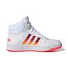 Adidas Hoops 2.0 Mid Signal White Pink Kids FW7610
