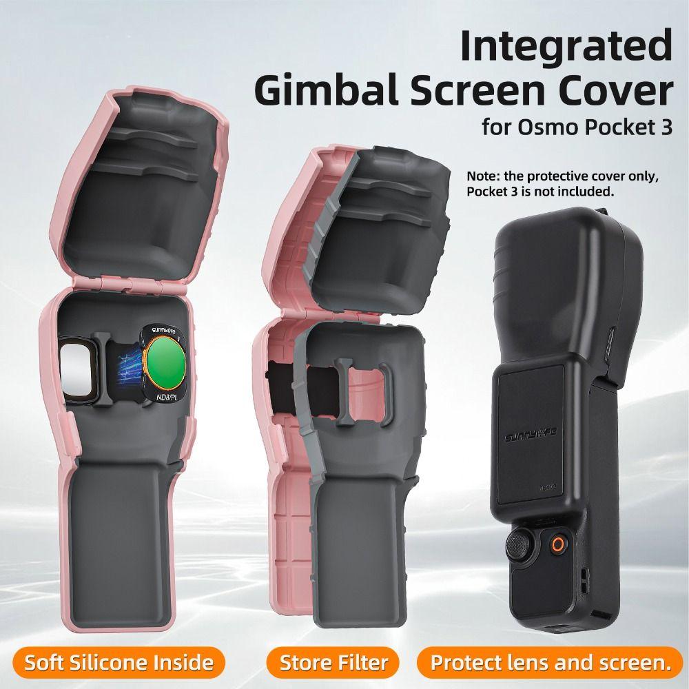 Built in Silicone Gimbal Camera Protective Case Lens Cover for DJI Osmo Pocket 3 Camera Accessories