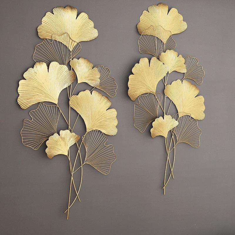 Nordic Ginkgo Leaf Wall Hanging for Living Room or Bedroom Decor