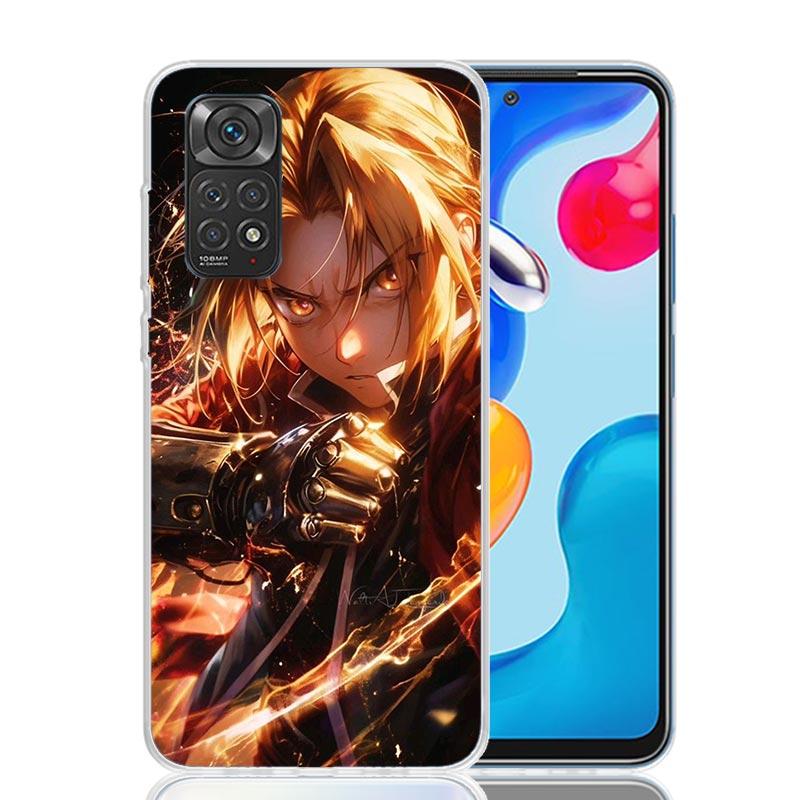 Anime F-ullmetal A-Alchemist Phone Case For Xiaomi Redmi Note 15 14 13 12S 12 Pro Plus 11S 11E 11 11T 10S 10 Art Soft Pattern Co