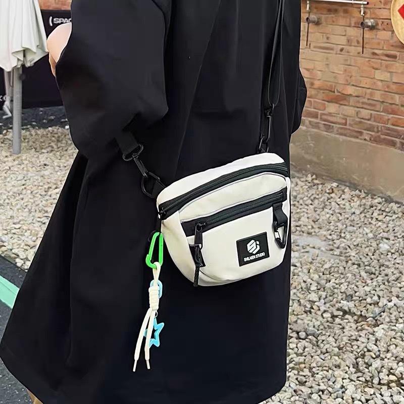 Lightweight Mobile Phone Small Satchel Women'S Trendy Brand Street Men'S Messenger Bag Fashion Sports Trendy Bag