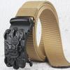 Belt, Men's Automatic Buckle Toothless Business Casual Men's Belt, Young People's Personality Trendy Nylon Canvas