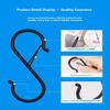 2/4/10 Pcs Metal S-Shape Spring Hook Kitchen Pot Rack Room Bags Clothes Towels Closet Rod S Hanger Hooks With Buckle Garden Hang