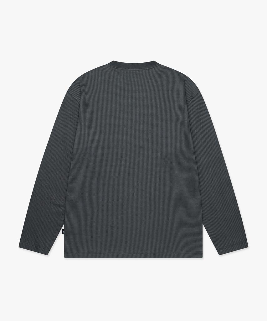 LMC Waffle Og Long Slv Tee Charcoal