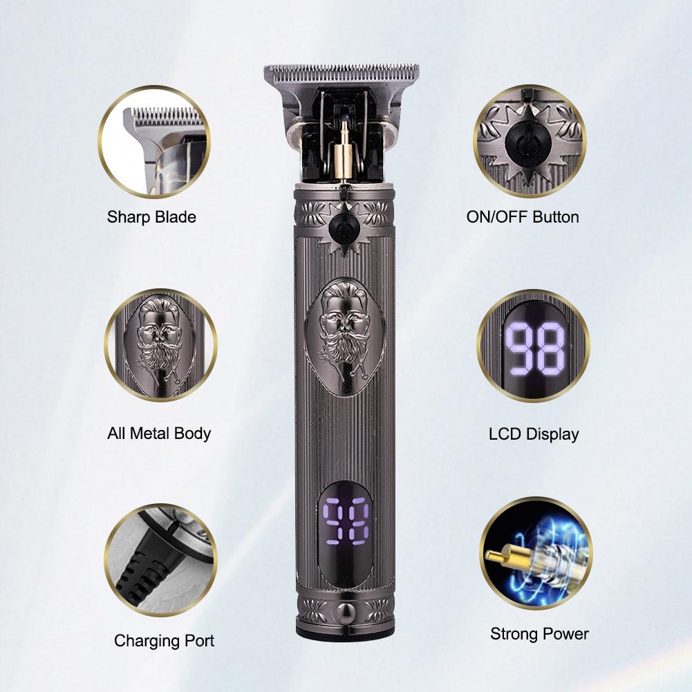 T Clippers Trimmer Electric T Blade Trimmer Grooming Cordless 0mm Baldheaded Zero Gapped Trimmer