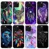 Retro Feather Dreamcatcher Phone Case For iPhone 17 Air 16 15 Pro Max 14 Plus 13 Mini 12 11 Cover 7 8 SE Silicone Shell Print Fu