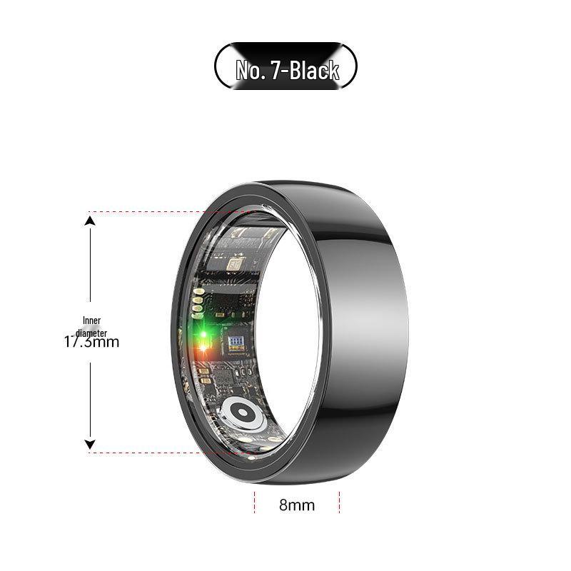 Smart Ring: Heart Rate, Blood Oxygen, Sleep Monitor & Waterproof Pedometer