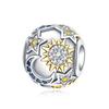 Copper Yellow Sunflower Scarecrow Ginkgo Charm Compatible With Authentic Bracelets Charm Bead Necklaces Diy Female Jewellery