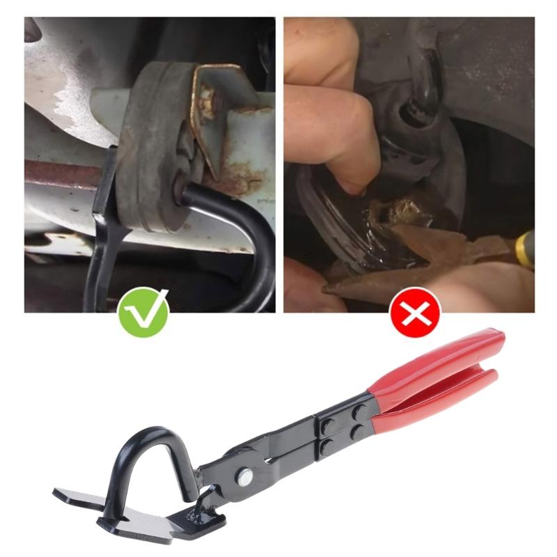 Auto Auspuffhalter Demontagezange Auto Auspuff Gummi Puffer Zange Abzieher Werkzeug Auspuffrohr Gummidichtung Demontagezange