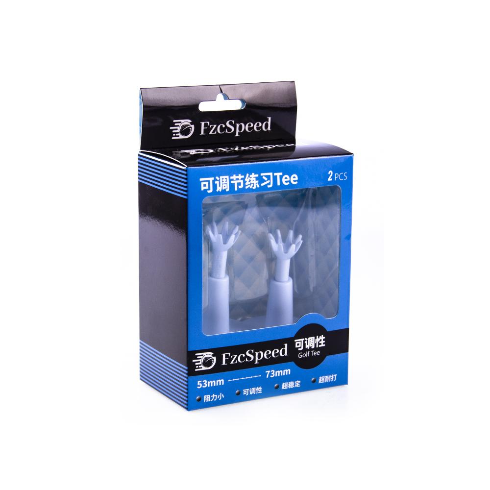 2Pcs Adjustable Golf Tees Durability and Stability Plastic Golf Tees 53mm-73mm for Indoor & Outdoor Practice