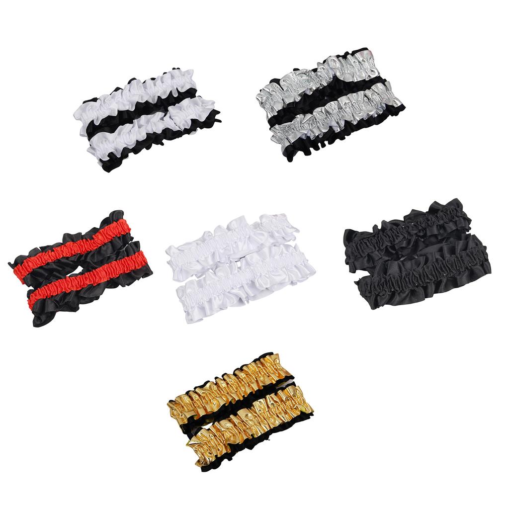 1Pair Business Shirt Sleeves Holder Sleeve Stay for Wedding Shirt Sleeve Fixing Belt Ruffle Sleeve Band Elastic Armband