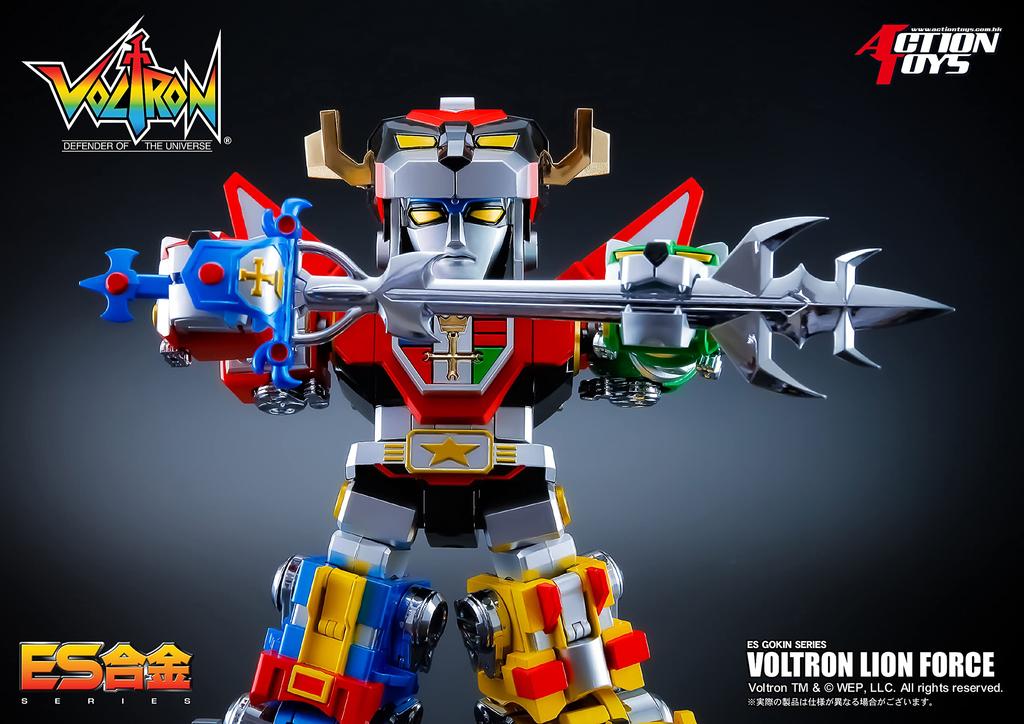 Art Storm Action Toys ES Alloy Voltron Lion Force Diecast Painted Action Approximately 160mm Tall Figure,