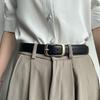 Korean Style Leather Belt Unisex Belt Simple Versatile Women Fashion Accessory