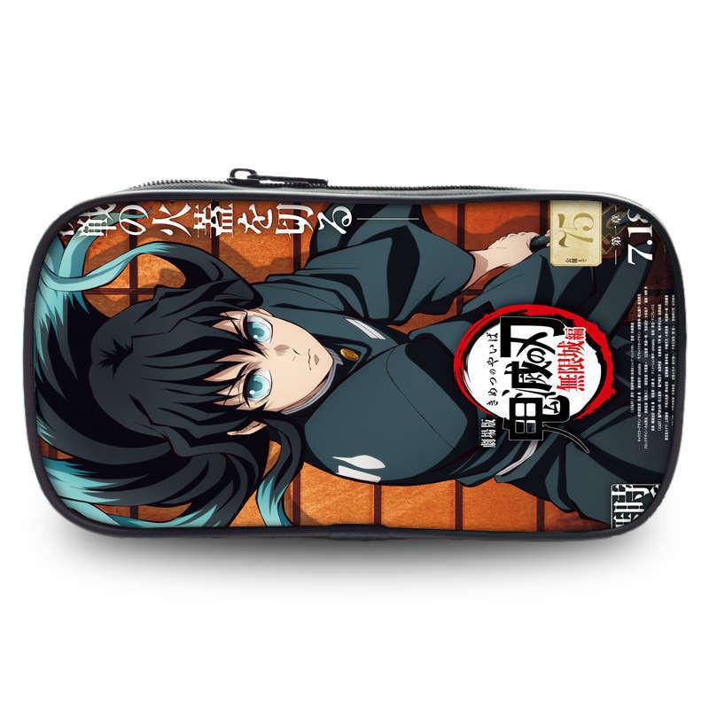 Demon Slayer Kimetsu No Yaiba Stationery Storage With Spacious Design For School And Gift Use