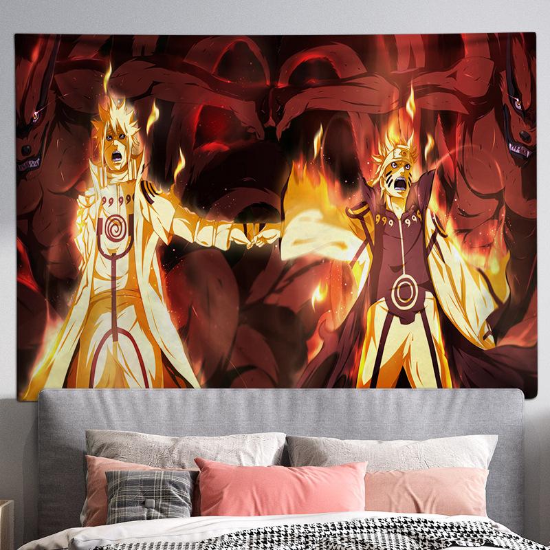 Living Room Background Cloth, Bedroom Hanging Cloth, Japanese Cartoon Anime Tapestry, Room Wall Carpet