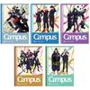 Sunstar Stationery Jujutsu Kaisen Campus Caderno Pontilhado S2691574, Pautado, Pauta B, Pacote com 5