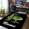 Custom Name Dinosaur Printed Carpet,Rug for Office Chair Living Room Bedroom Kitchen Room Decor Gifts.