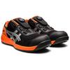 New Asics Winjob Low Top Outdoor Shoes Unisex Black Orange 1271A029-0254H