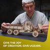 Ugears Cargo Truck 70253 Lemn Fără adeziv sau instrumente Instrucțiuni de asamblare 3D Incluse Puzzle, Necesar, Puzzle,