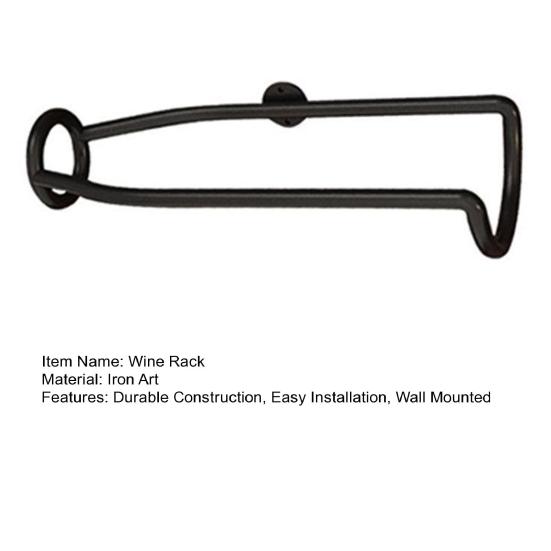 Yousheng Iron Art Stojak na wino Styl industrialny Łatwa instalacja Montowany na ścianie Stojak na wino Butelki Puszki po piwie Żelazna półka do przechowywania