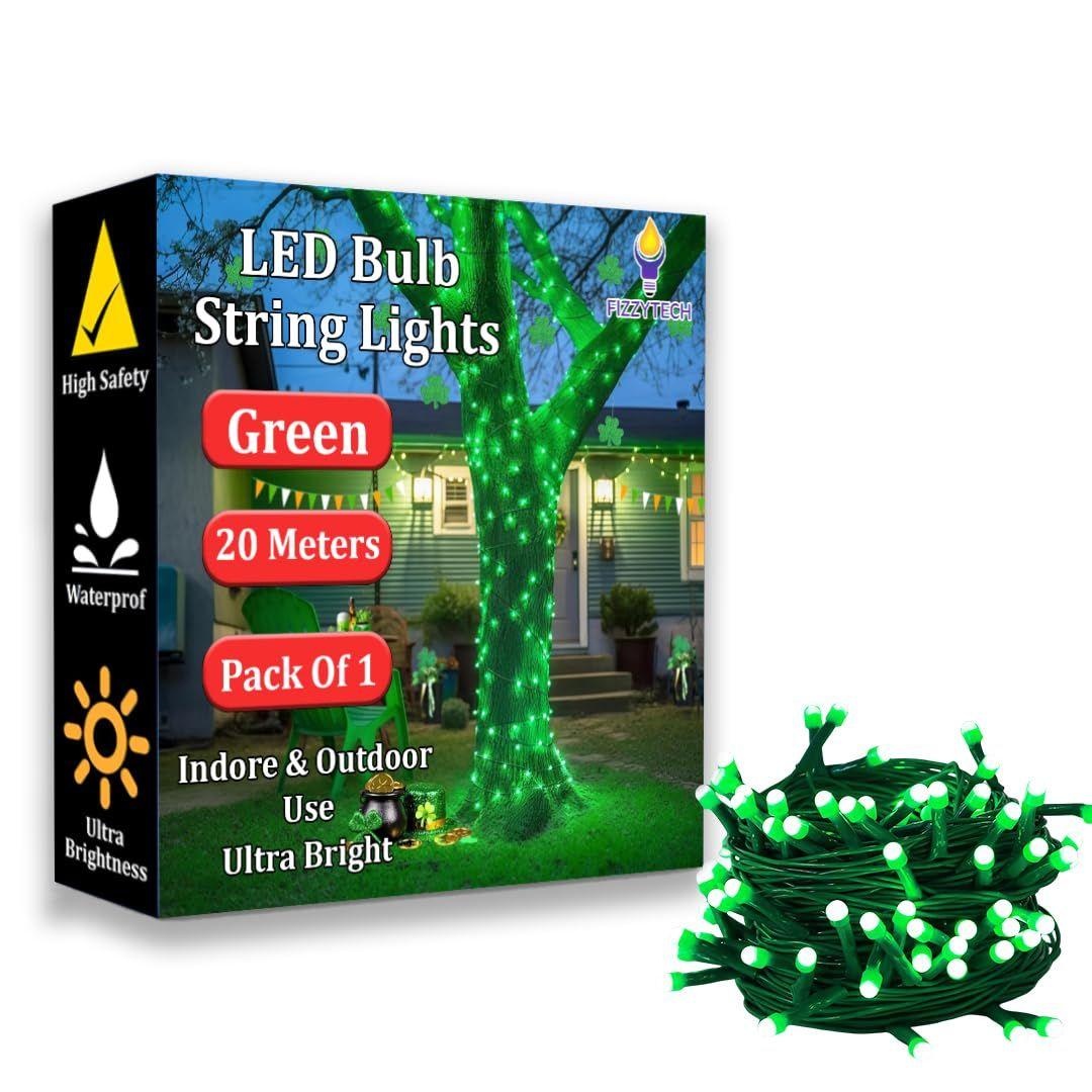 

Light for Diwali, Christmas, Weddings & Home Decoration | Polycarbonate (60 LED 5MM Green, Pack of 1)