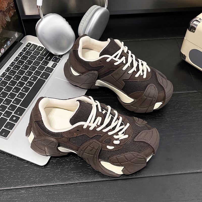 Red Women's 2025 New Spring Summer Versatile Sports Leisure Oes Retro Racing Soft Bot Agan Oes Cross Bule Casual Shoes
