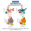 Soft Hanging Rattle Baby Toys for Crib Stroller Brain Development Educational Hand Grip Stuffed Animal Mobile Toy